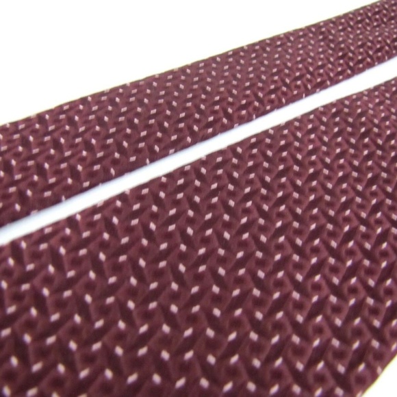 GIORGIO ARMANI Tie Maroon Heavy Woven Silk - Picture 5 of 6